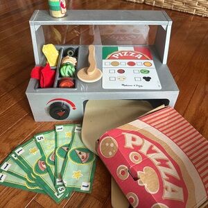 Melissa & Doug Pizza Oven Play Set - Gray, Red, Green